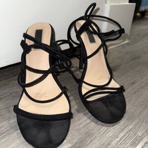 Elegant Black Strappy Women's Sandals